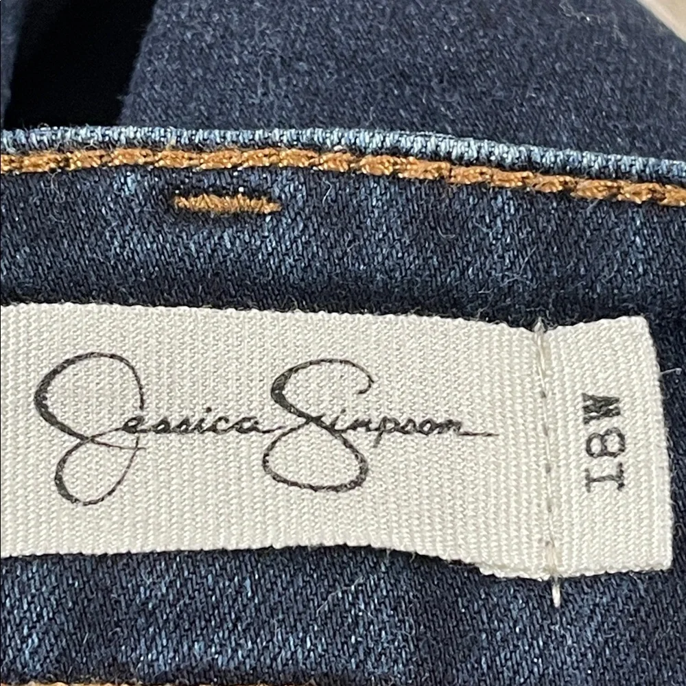 JESSICA SIMPSON Adored High Rise Skinny Denim Jeans Blue With Pockets Size 18W - Picture 7 of 10